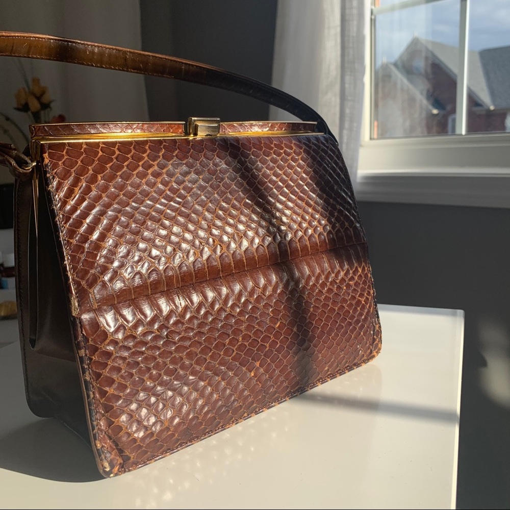 Vintage Brown Leather Purse